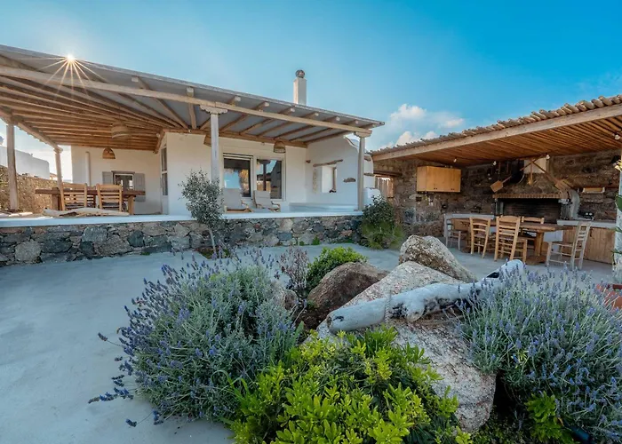 Semesterbostad Blue Cove Maisonette At Beach, Seaview Ftelia (Mykonos)